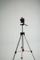 Laser level on a tripod for measurement photo