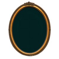 An oval frame with a green background png