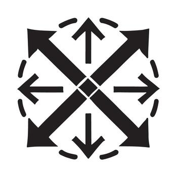 Versatile Directional Arrows Icon Set for Navigation and UI vector