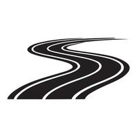 Winding Road or Track Design Element for Various Applications vector