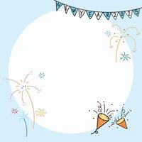 Happy new year background. Space for text. Hand drawn. illustration. vector
