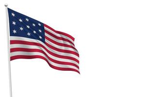 Hopkinson Flag Waving on a White Background vector