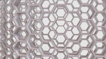 The White bee hive for abstract or Background concept 3d rendering. photo