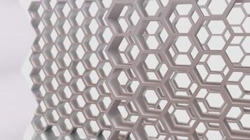 The White bee hive for abstract or Background concept 3d rendering. photo