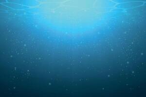 Underwater Blue Background with Light Rays and Particles vector