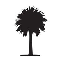 Silhouette Illustration of a Palmetto Tree vector