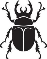 Stag Beetle Silhouette Icon for Designs vector