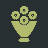 Flower Bouquet Icon Design vector