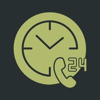 Phone Assistance Icon Design vector