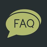 FAQ Section Icon Design vector