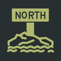 Northpole Icon Design vector