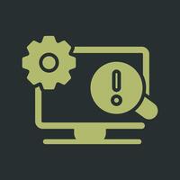 Troubleshooting Icon Design vector