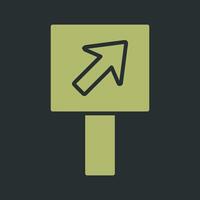 Diagonal Up Right Arrow Icon Design vector