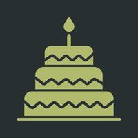 Cake Topper Icon Design vector