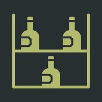 Wine Rack Icon Design vector