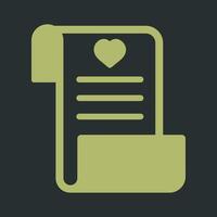 Wishlist Icon Design vector