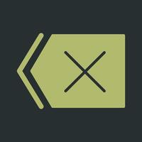 Delete Icon Design vector