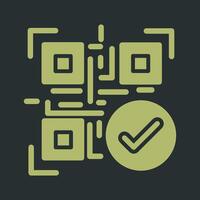 Barcode Verification Icon Design vector