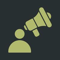 Advertiser Icon Design vector