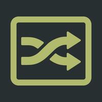 Shuffle Tracks Button Icon Design vector