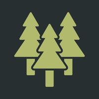 Evergreen Tree Icon Design vector
