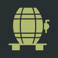 Wine Cask Icon Design vector