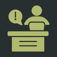 Service Desk Icon Design vector