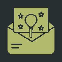 Party Invitation Icon Design vector