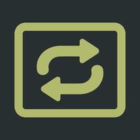 Repeat Button Icon Design vector