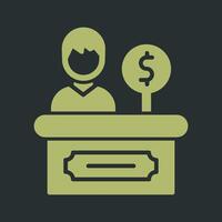 Cashier Icon Design vector