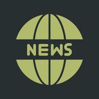 News Website Icon Design vector