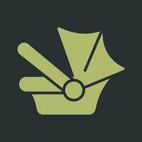 Car Seat Safety Icon Design vector
