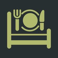 Breakfast in Bed Icon Design vector