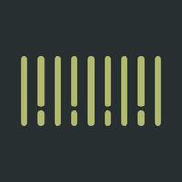 Barcode Icon Design vector