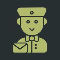 Mail Carrier Icon Design vector