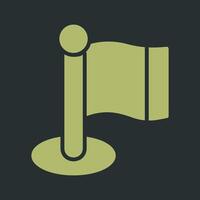 Flagpole Icon Design vector