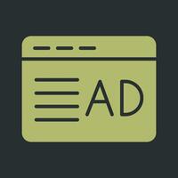 Ad Placement Icon Design vector