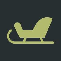 Sleigh Icon Design vector