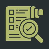 Profile Evaluation Icon Design vector