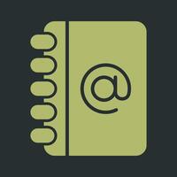 Address Book Icon Design vector