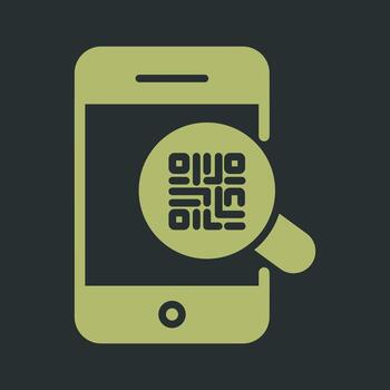 qr código autenticación icono diseño vector