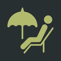 Relaxing Day Icon Design vector