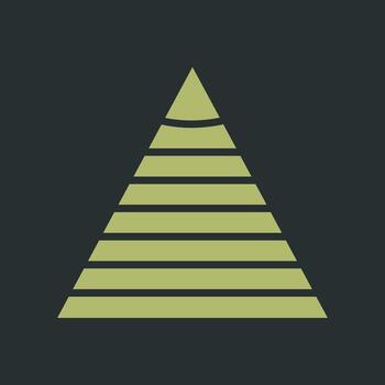 Pyramid Graph Icon Design vector