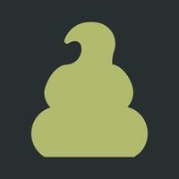 Pile of Poo Icon Design vector
