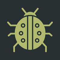 Lady Beetle Icon Design vector