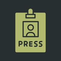 Press Pass Icon Design vector