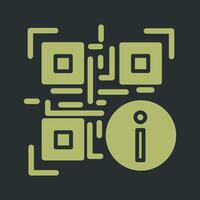 QR Code Information Icon Design vector