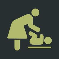 Changing Table Icon Design vector