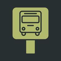 Bus Stop Icon Design vector