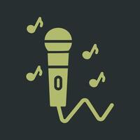 Karaoke Icon Design vector